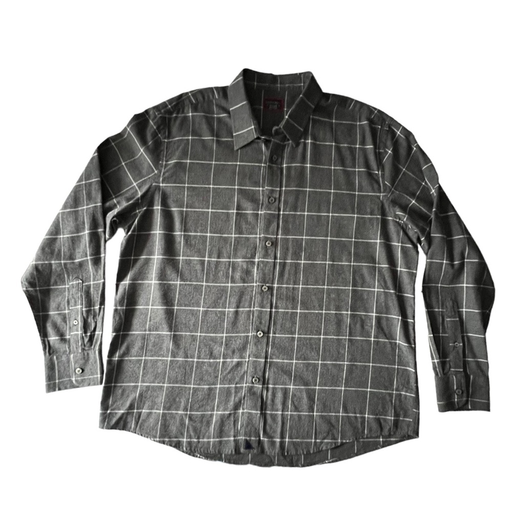 UNTUCKit Grey Flannel Windowpane Check | XXL - Picture 2 of 8